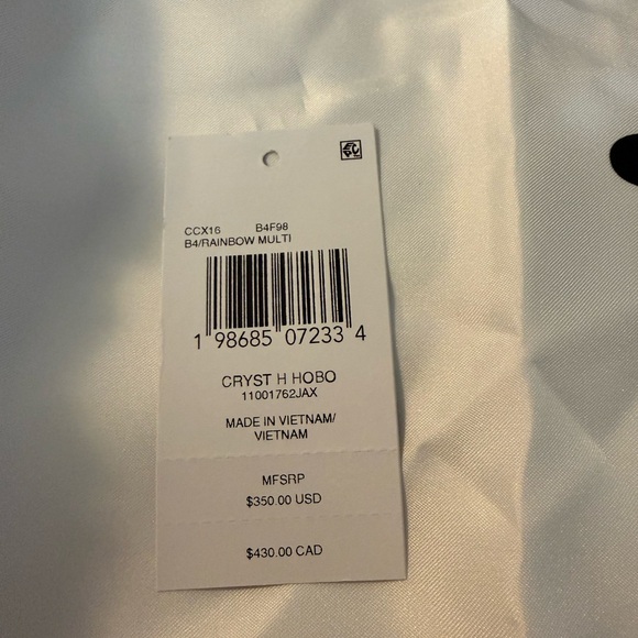 Coach Rainbow Candy Crystal Hamptons Hobo Bag - Picture 2 of 16